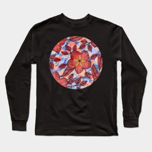 Coral Summer - a hand drawn floral pattern Long Sleeve T-Shirt